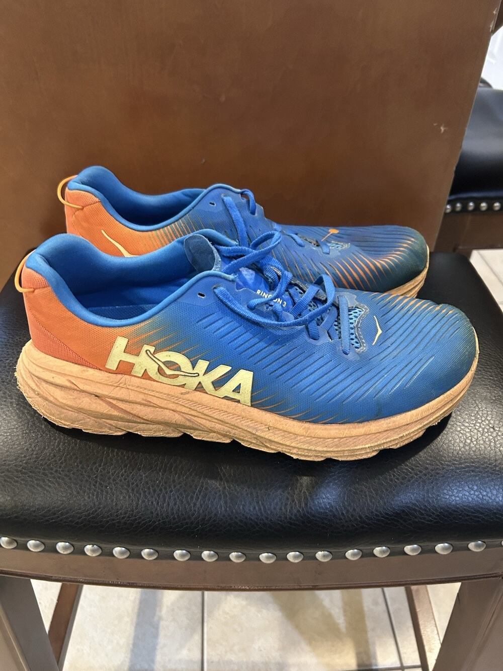 Hoka One One Rincon 3 Men's Blue Running Shoes Men’s Size 10.5EE